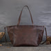 Womens Large Leather Tote Bag Retro Leather Shoulder Bag Shopping Tote Bag RockCow Leather Studio