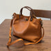 Genuine Leather Purse for Ladies, Full Grain Leather Crossbody with Removable Strap, Leather Convertible Satchel Bag RockCow Leather Studio