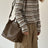 Genuine Leather Purse for Ladies, Full Grain Leather Crossbody with Removable Strap, Leather Convertible Satchel Bag RockCow Leather Studio