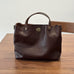 Genuine Leather Purse for Ladies, Full Grain Leather Crossbody with Removable Strap, Leather Convertible Satchel Bag RockCow Leather Studio