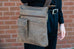 Claire Chase Unisex Tablet Leather Satchel