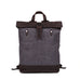 Flash Sale Waxed Canvas Leather Backpack, Student Backpack, Rucksack, School Backpack MC16950 RockCow Leather Studio