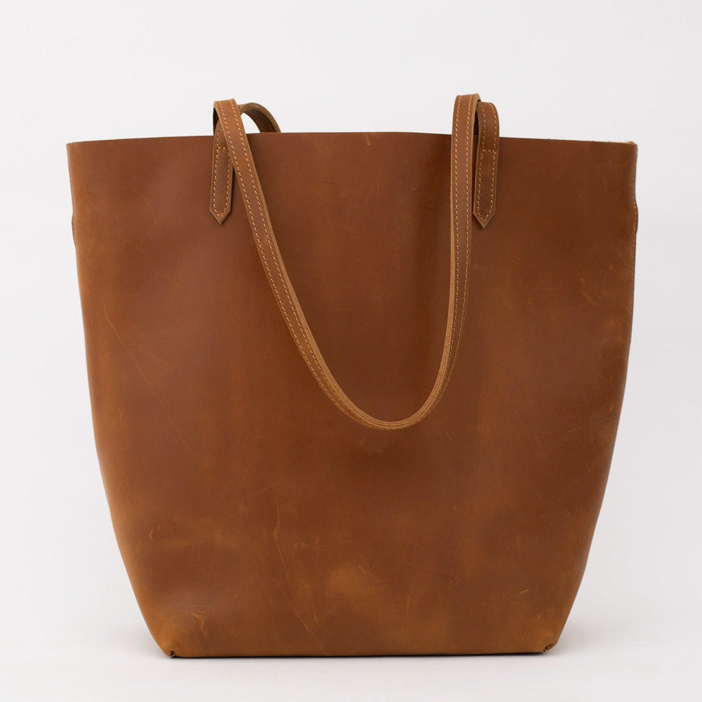 Crazy Horse Leather Tote Bag Vintage Leather Handbag Big Capacity Women Everyday Tote RockCow Leather Studio