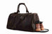 Vintage Crazy Horse Leather Duffle, Weekender with Shoe Compartment RockCow Leather Studio
