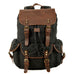 Casual Retro Drawstring Men's Oil Wax Canvas Travel Backpack Social Buzz eSIMs