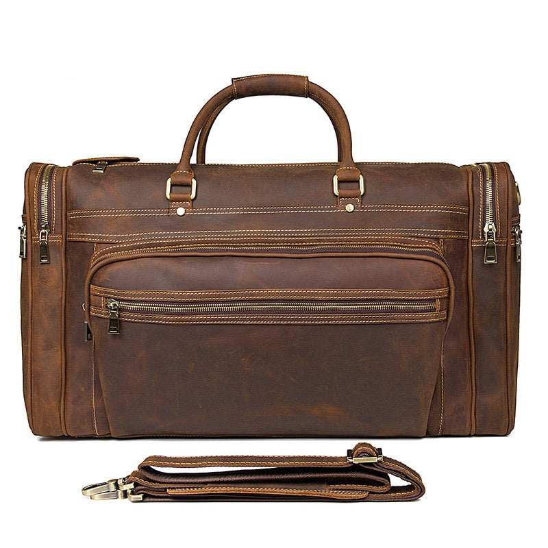 Luggage Crazy Horse Leather Long-distance Travel Social Buzz eSIMs