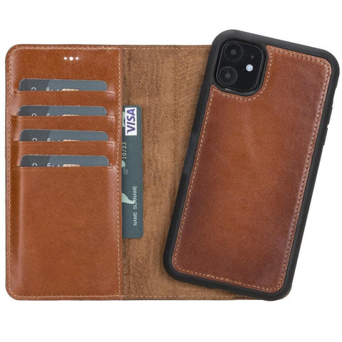Magic iPhone 11 Detachable Leather Wallet Case - LuggageDesigners