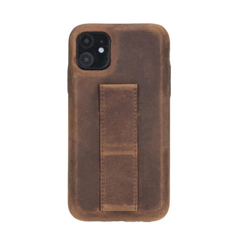 Rock Cover iPhone 11 Leather Case with Stand Mizuri Leather