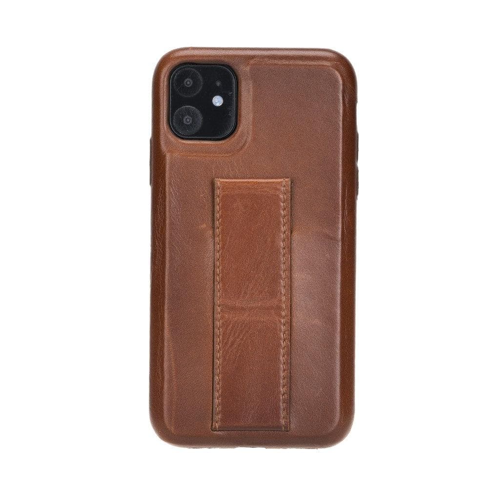 Rock Cover iPhone 11 Leather Case with Stand Mizuri Leather
