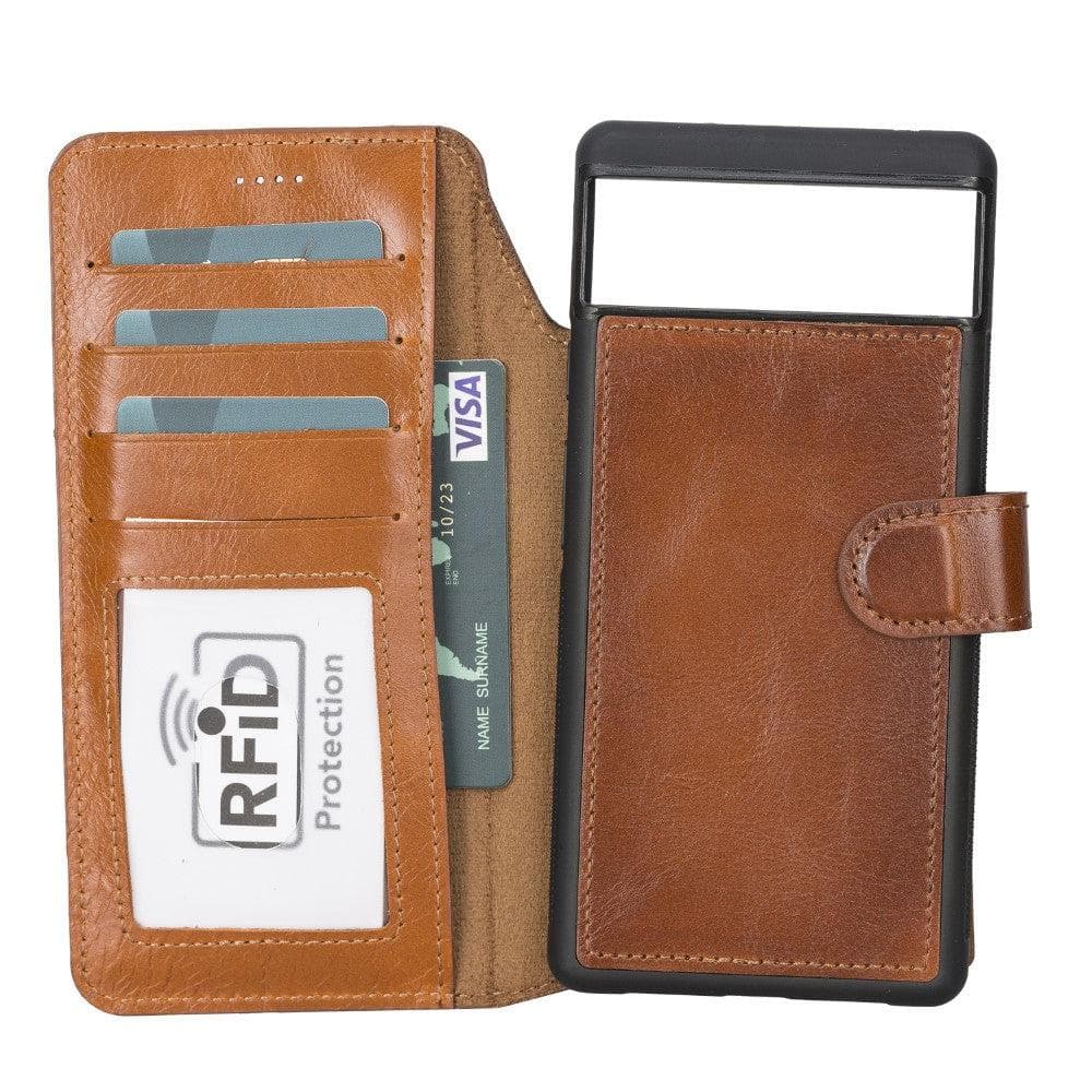 Magic Google Pixel 6 Detachable Leather Wallet Case Mizuri Leather