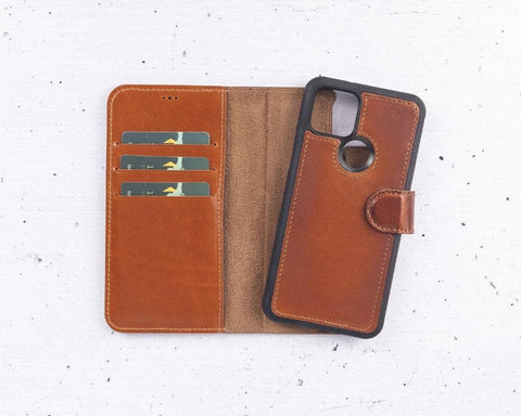 Magic Google Pixel 5 Detachable Leather Wallet Case - LuggageDesigners