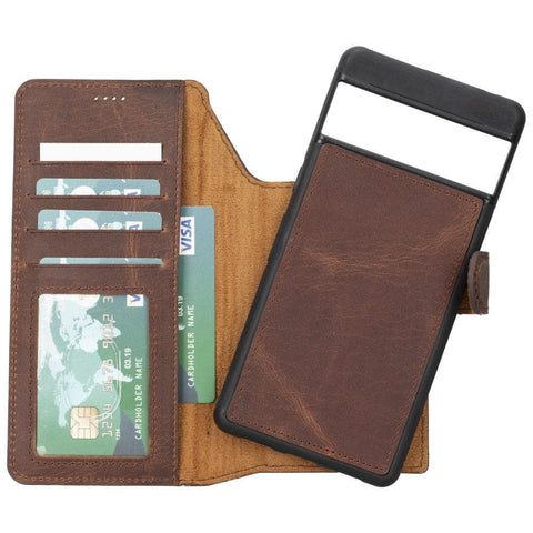 Magic Google Pixel 7 Detachable Leather Wallet Case - LuggageDesigners