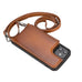 Saff iPhone 12 Mini Leather Case with Shoulder Strap Mizuri Leather