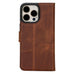 Magic iPhone 15 Plus Detachable Leather Wallet Case - LuggageDesigners