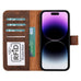 Magic iPhone 15 Pro Detachable Leather Wallet Case - LuggageDesigners