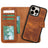 Magic iPhone 15 Plus Detachable Leather Wallet Case - LuggageDesigners