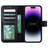 Magic iPhone 15 Pro Detachable Leather Wallet Case - LuggageDesigners