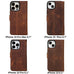 Magic iPhone 15 Detachable Leather Wallet Case - LuggageDesigners