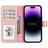 Magic iPhone 15 Detachable Leather Wallet Case - LuggageDesigners