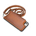 Saff iPhone SE / 8 / 7 Leather Case with Shoulder Strap Mizuri Leather