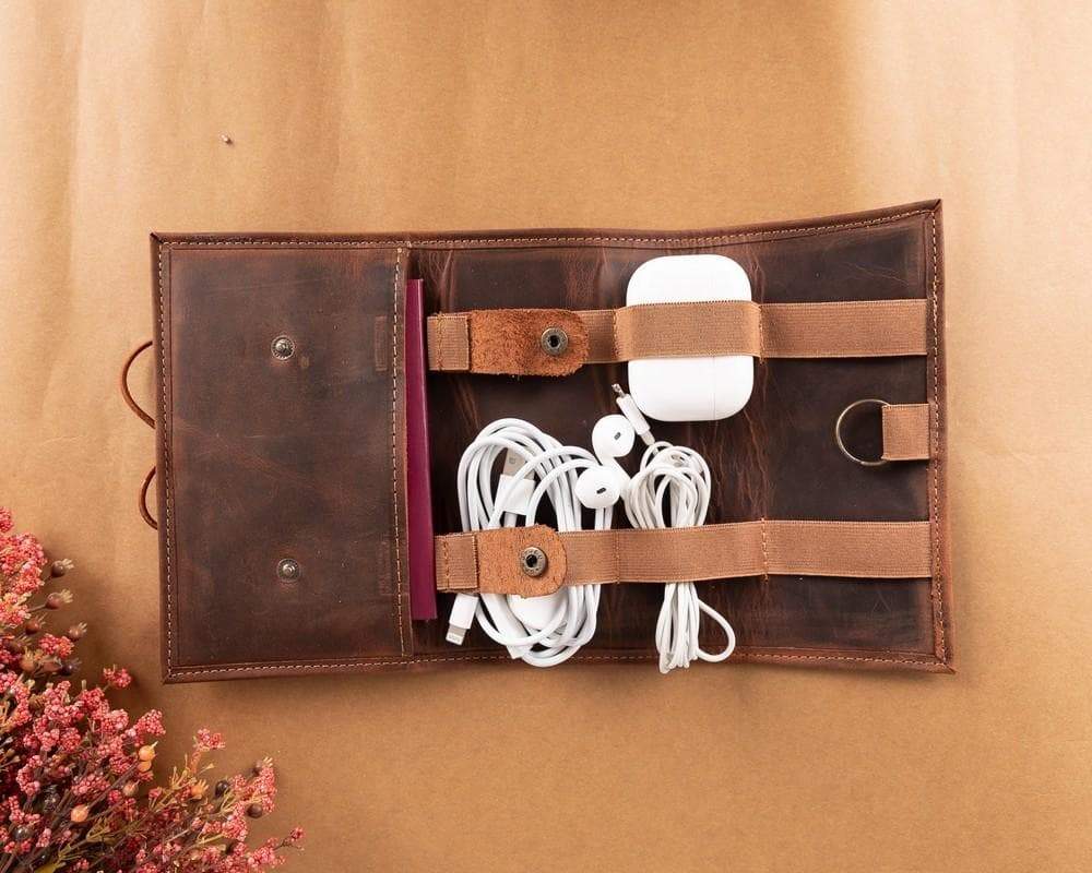 Leather Cable Organizer Mizuri Leather