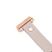 Ferro Leather Fitbit Watch Band with Rose Gold Trok Mizuri Leather