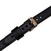 Ferro Leather Fitbit Watch Band with Rose Gold Trok Mizuri Leather