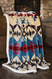 Blue River Plush Throw Cowhide and Conchos