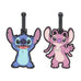 Disney Lilo & Stitch Happy Stitch & Angel Luggage Tag Set – 2 Pack Ful Luggage