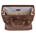 Boconi Bryant Safari Bag in Antique Mahogany with Houndstooth Boconi