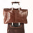 Boconi Bryant Safari Bag in Antique Mahogany with Houndstooth Boconi