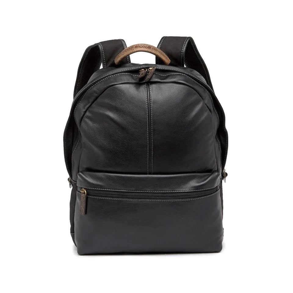 backpack purse leather slim Boconi Slim Leather Backpack Black