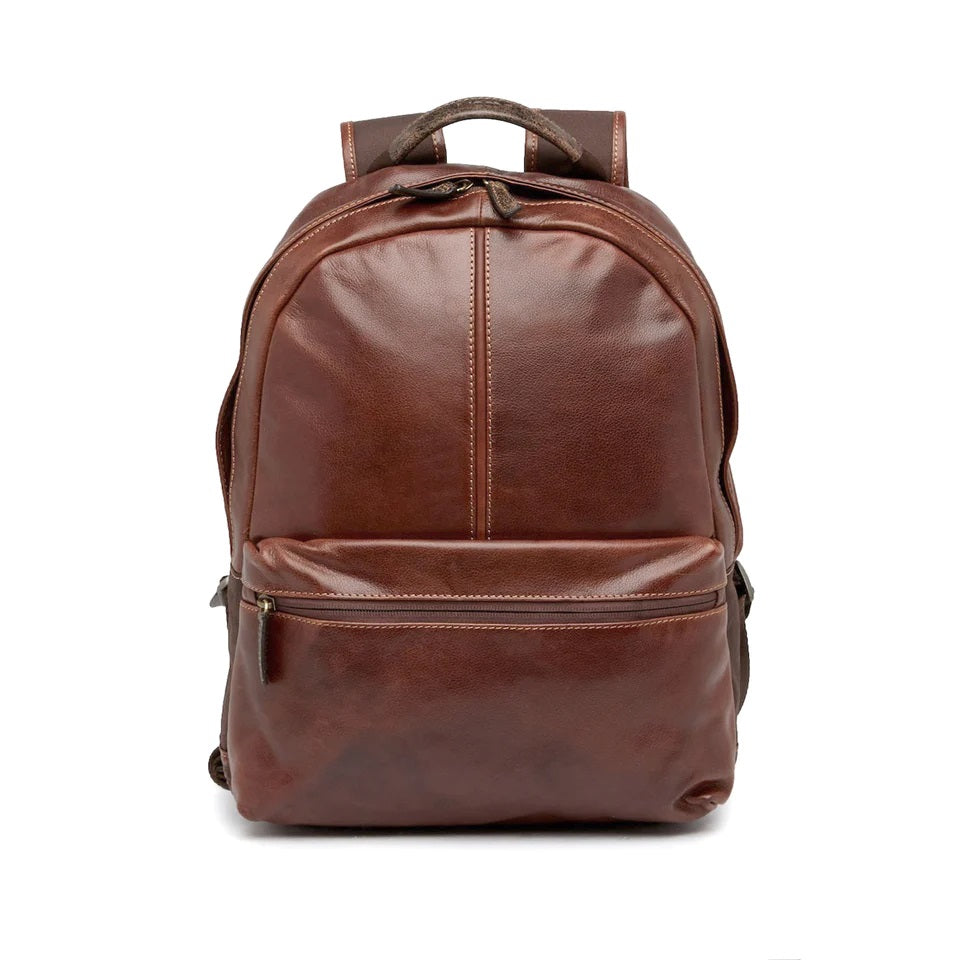 Boconi Garth Slim Leather Backpack Boconi