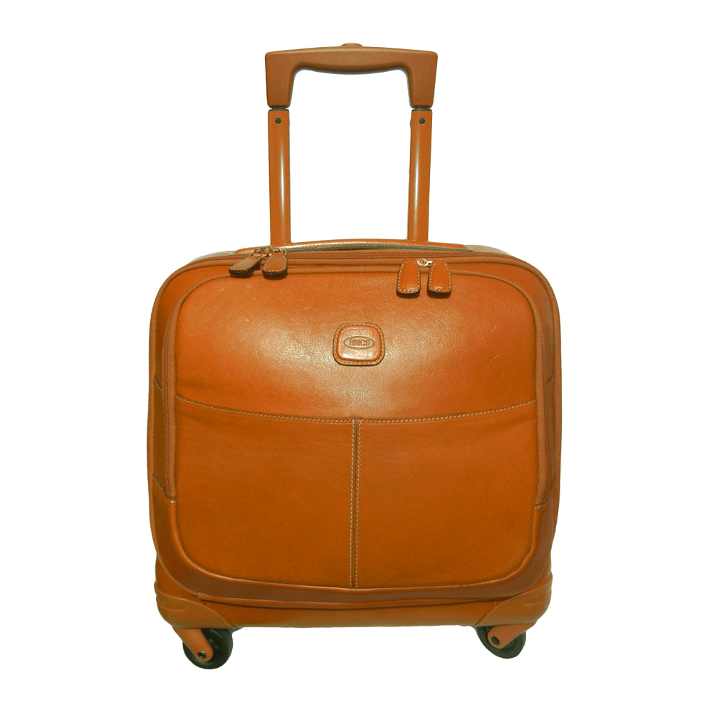 Bric's Life Pelle Quattro Pilot Cabin Case Cognac Brics