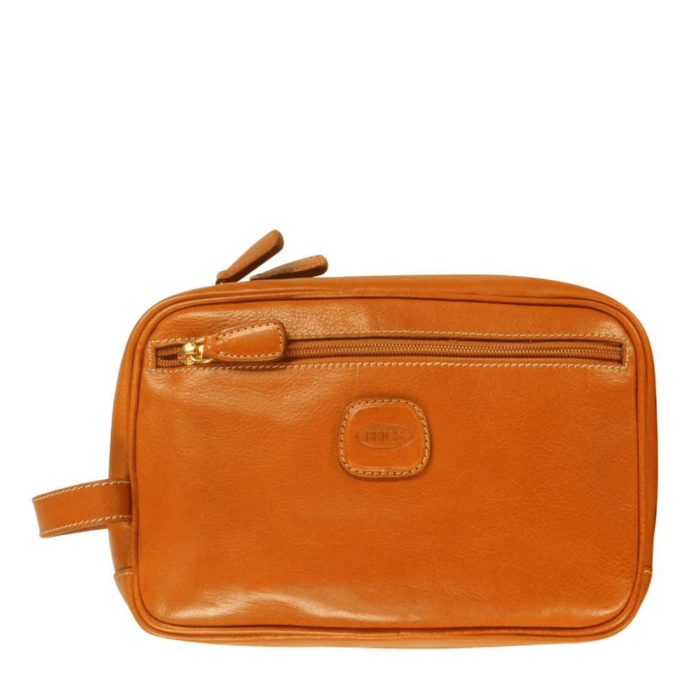 Bric's Life Pelle Travel Case Cognac Brics