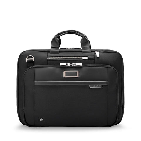 Briggs & Riley @work Large Expandable Briefcase - Black - Briefcases & Laptop Bags