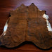 Brindle Jumbo Cowhide Rug - Size 7-8ft Cowhide and Conchos