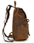 Crazy Horse Leather Men Travel Backpack Retro Laptop Backpack Bucket Backpack RockCow Leather Studio