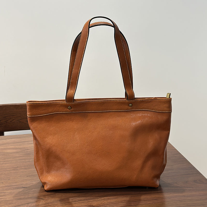 Leather Tote Bag for Women, Extra Large Leather Tote Bags for Work, Women's Full Grain Leather Tote RockCow Leather Studio