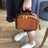 Women's Small Leather Box Bag Crossbody Clutch, Retro handmade leather crossbody bag square bag RockCow Leather Studio