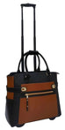 Cabrelli Black Strap Betty Carry on Rollerbrief Black/Cognac Cabrelli