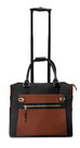 Cabrelli Black Strap Betty Carry on Rollerbrief Black/Cognac Cabrelli