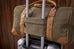 Personalized Weekender Bag with Shoes Compartment, Embroidered Travel Bag RockCow Leather Studio