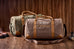 Personalized Weekender Bag with Shoes Compartment, Embroidered Travel Bag RockCow Leather Studio