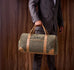 Personalized Weekender Bag with Shoes Compartment, Embroidered Travel Bag RockCow Leather Studio