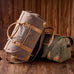 Personalized Weekender Bag with Shoes Compartment, Embroidered Travel Bag RockCow Leather Studio