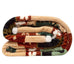 Cascade Ridge Plush Throw Blanket Cowhide and Conchos