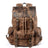 Casual Retro Drawstring Men's Oil Wax Canvas Travel Backpack Social Buzz eSIMs