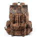Casual Retro Drawstring Men's Oil Wax Canvas Travel Backpack Social Buzz eSIMs