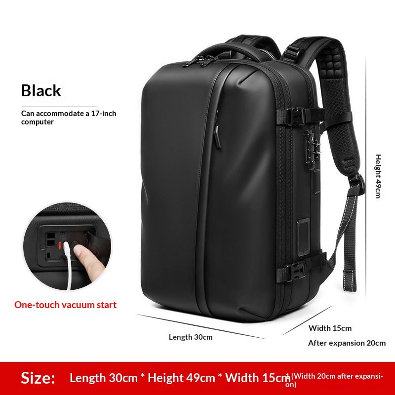 Mens Compressed Backpack Large-Capacity Travel Bag Social Buzz eSIMs